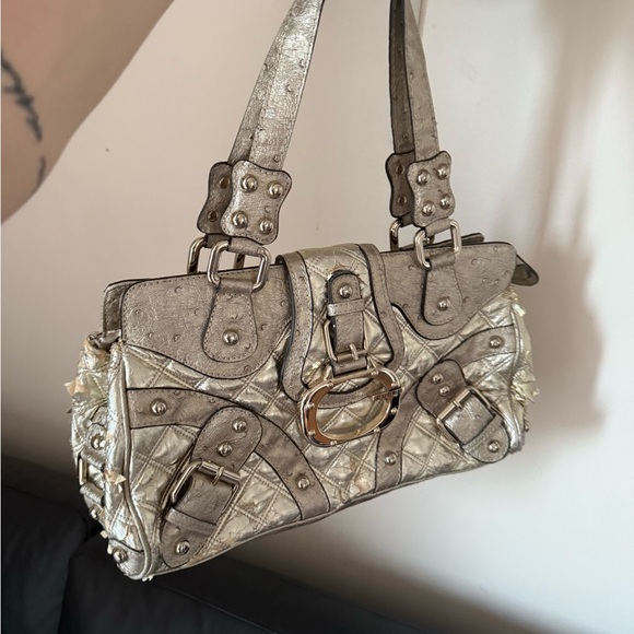 Metallic vintage guess Quilted Handbag - Picture 2 of 12